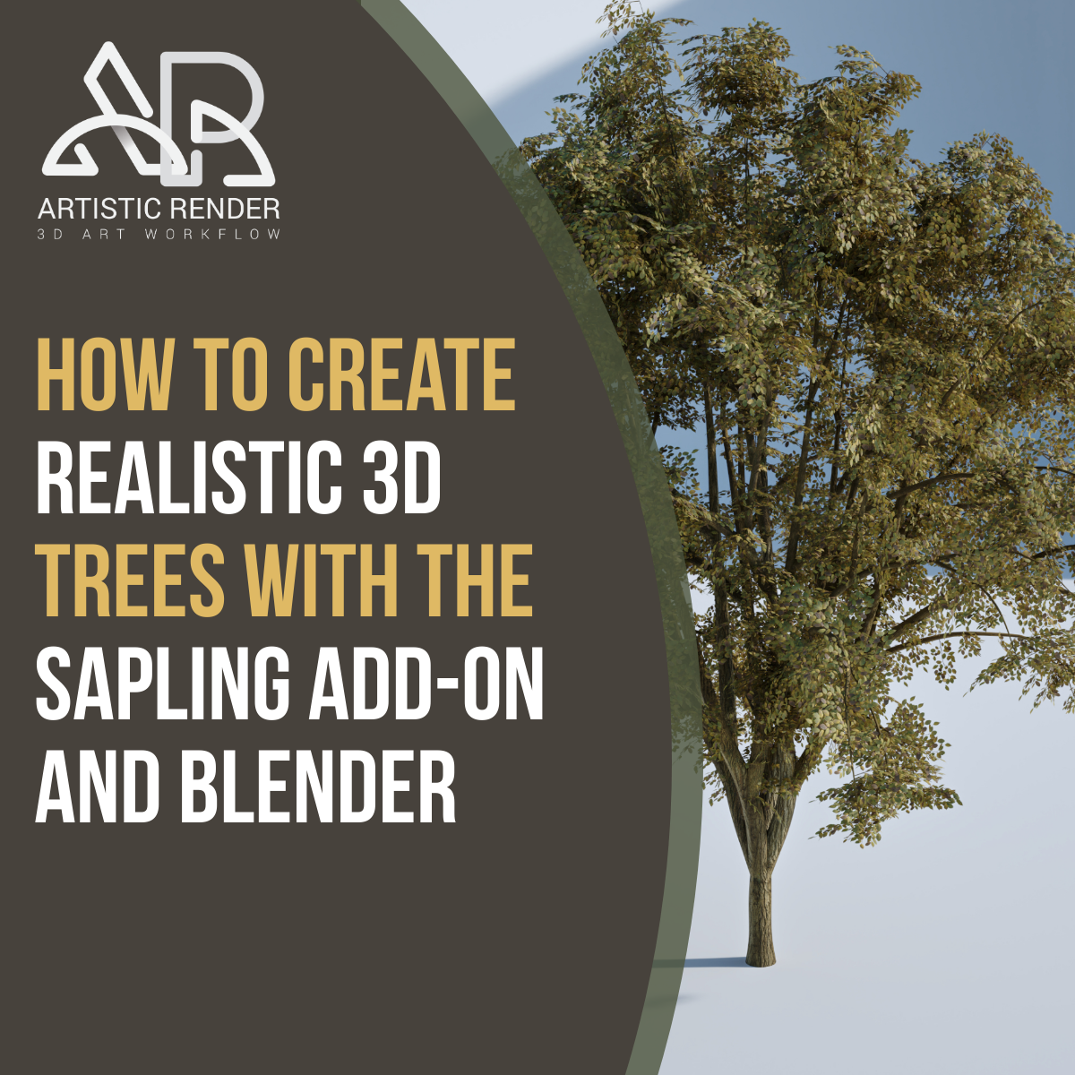 How to create realistic 3D trees with the sapling -