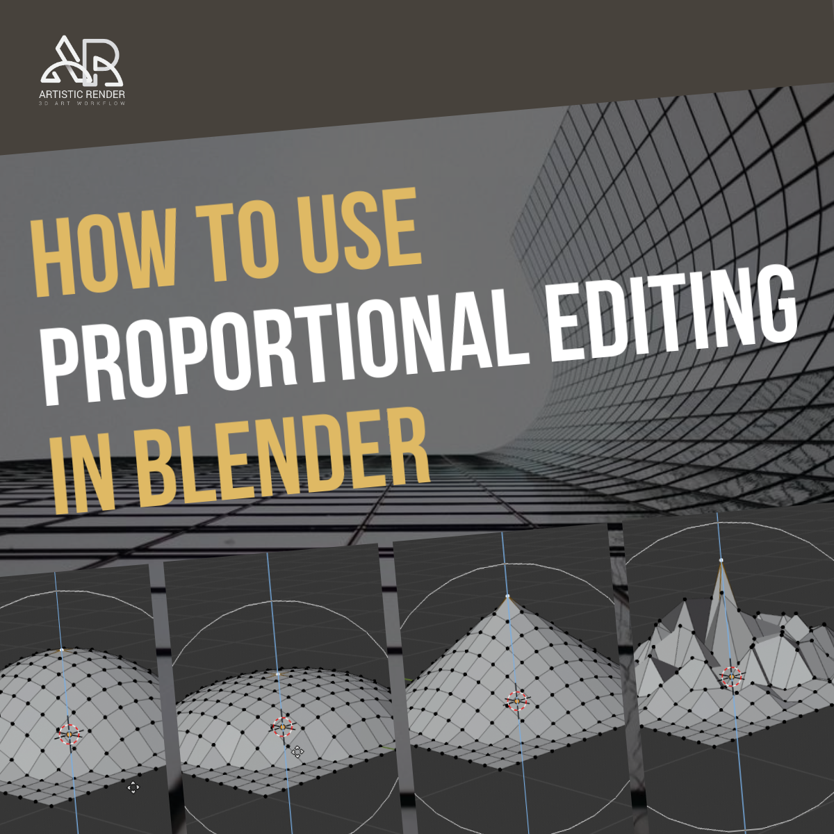 Tangle Regelmæssighed Evakuering How to use proportional editing in Blender - Artisticrender.com