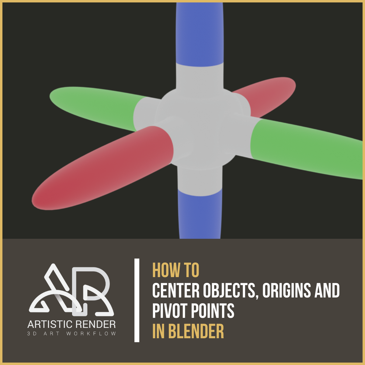 How to center objects, origins and pivot points in Blender