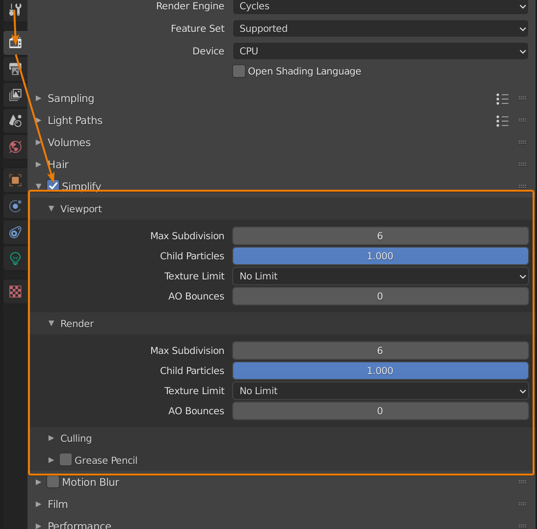 rhino default render settings