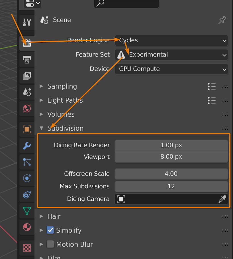 Memory optimization for rendering in Blender 