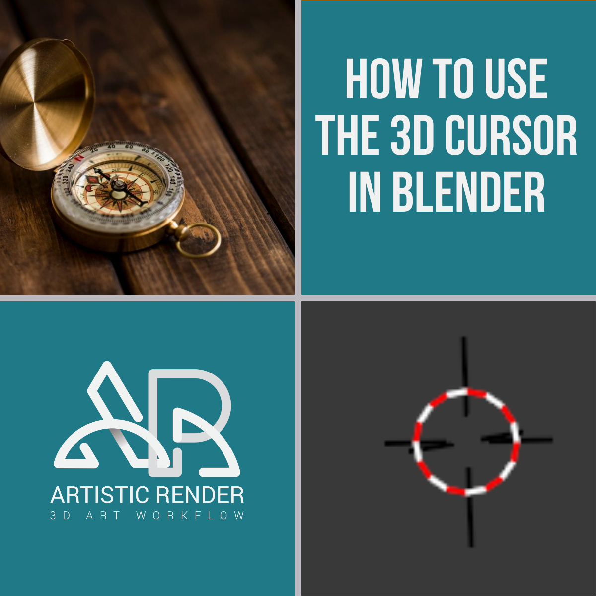 How to use the 3D cursor in Blender - Artisticrender.com