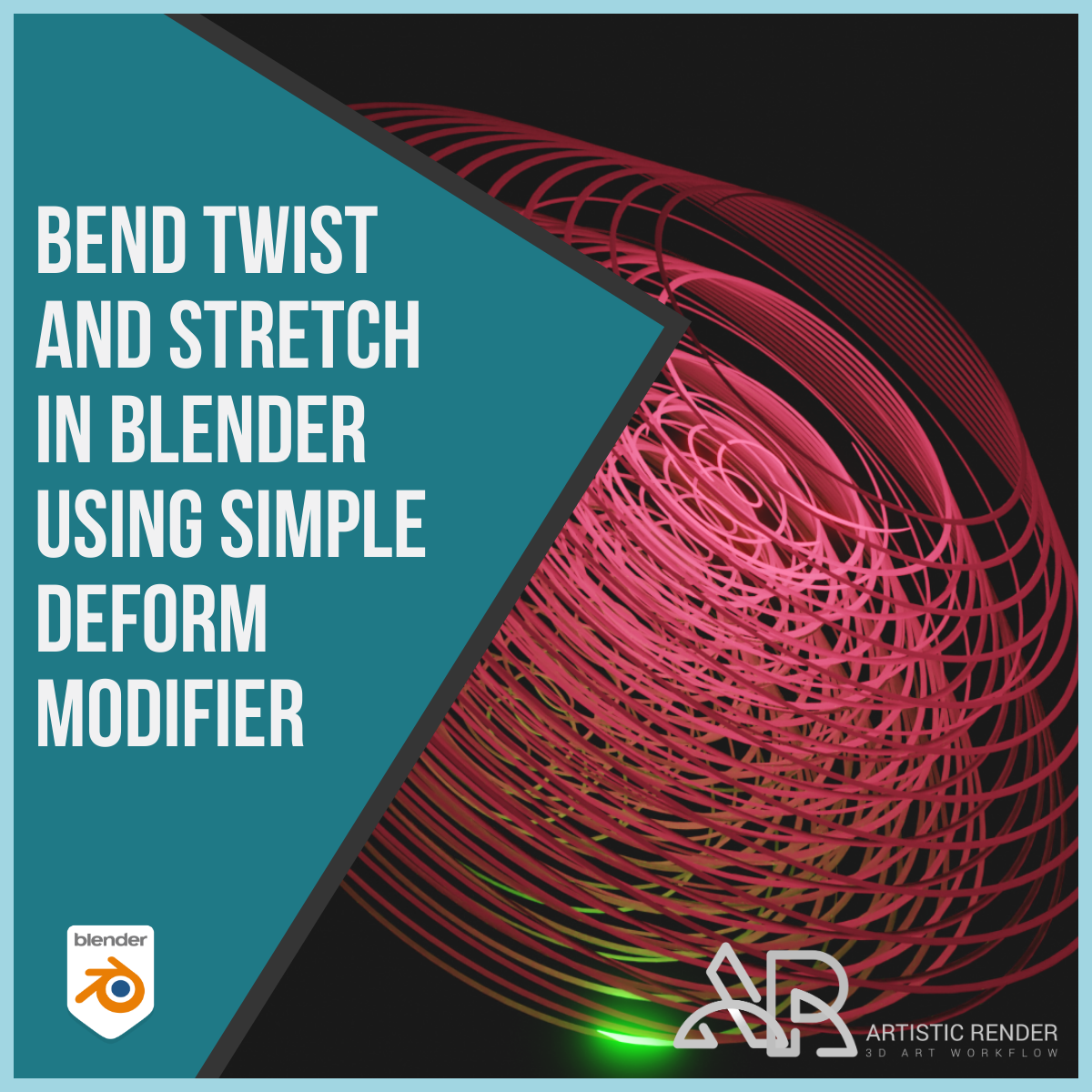 Bend Twist And Stretch Objects In Blender Using Simple Deform Modifier 