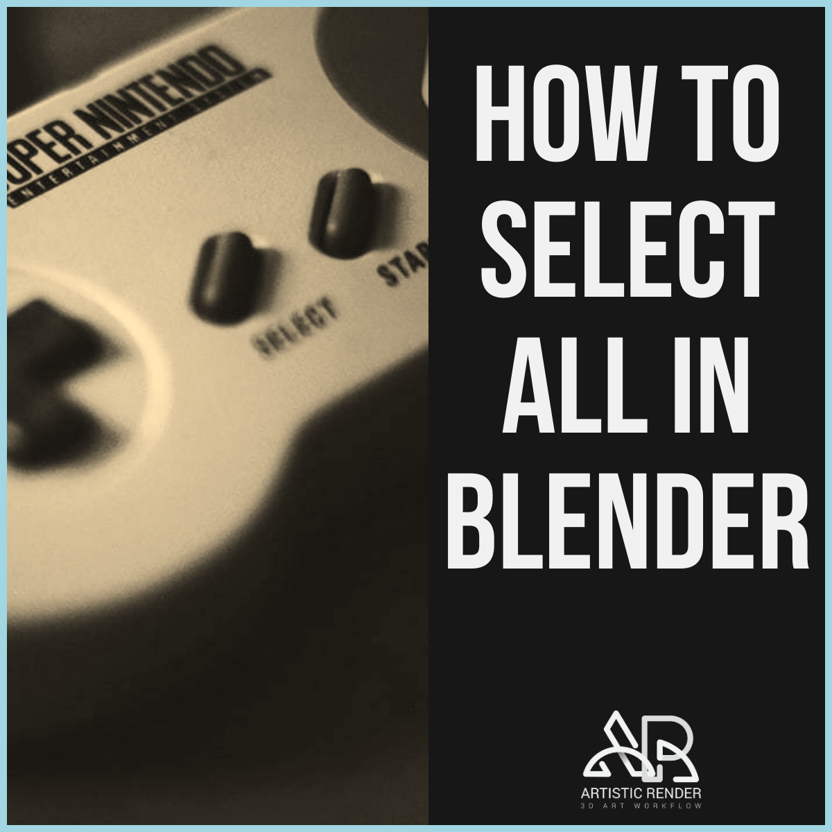 How to all in Blender -