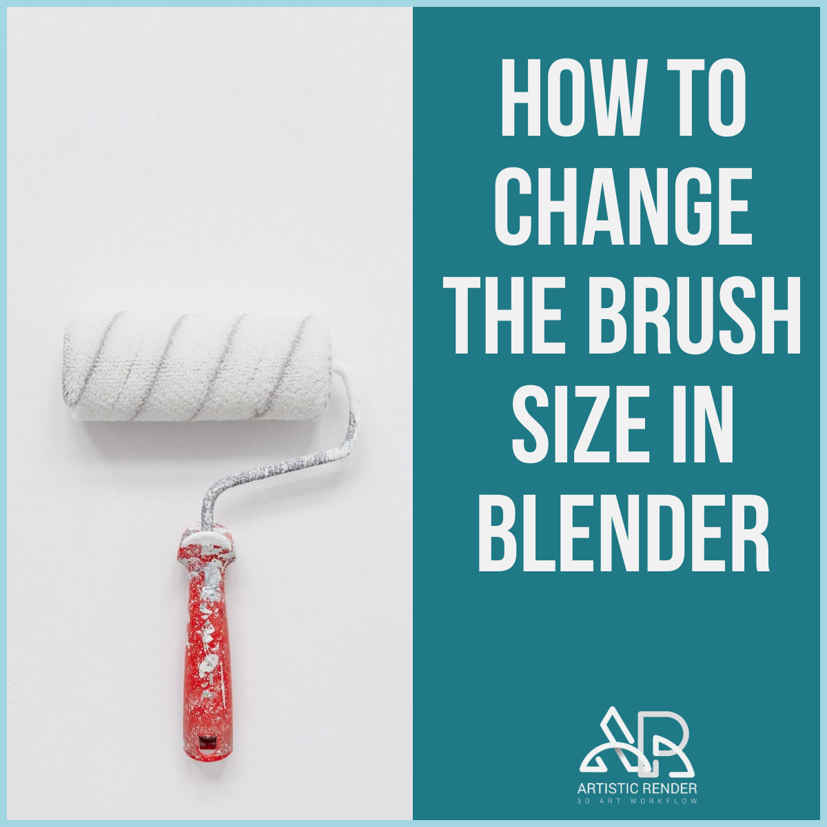 How to change the brush size in Blender