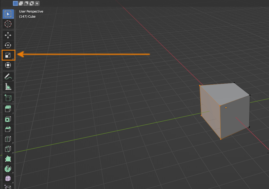 How to change the scale in Blender